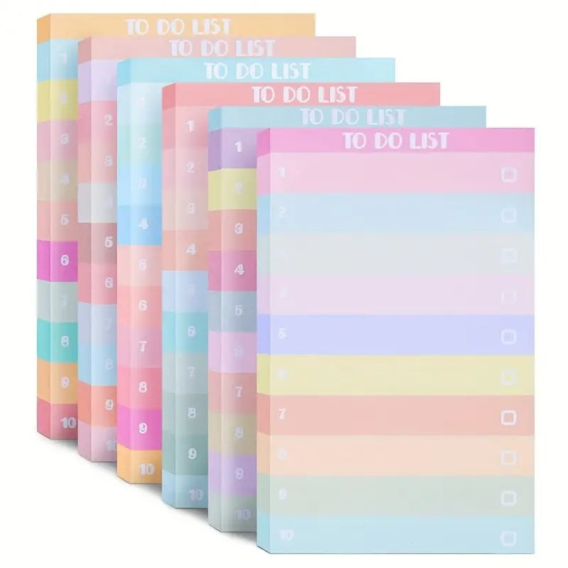 To-Do List Notepad Pastel colored - 50 pages