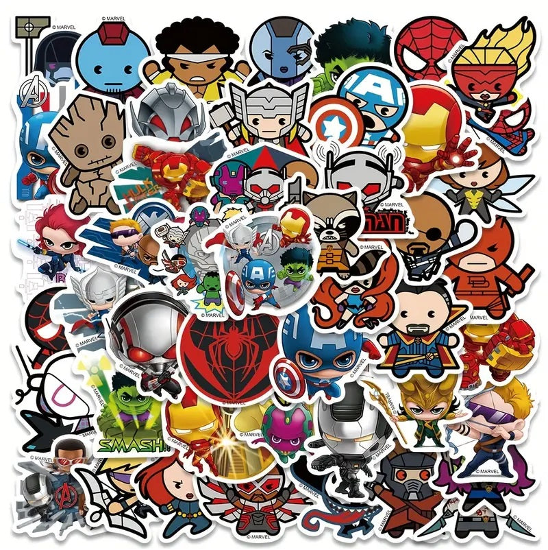 Marvel Theme stickers - 50 pcs