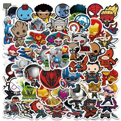 Marvel Theme stickers - 50 pcs