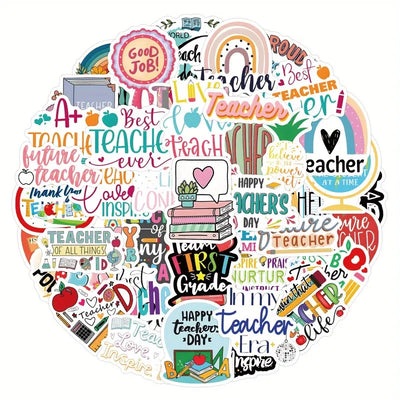 Teacher's theme stickers - 60 Pcs