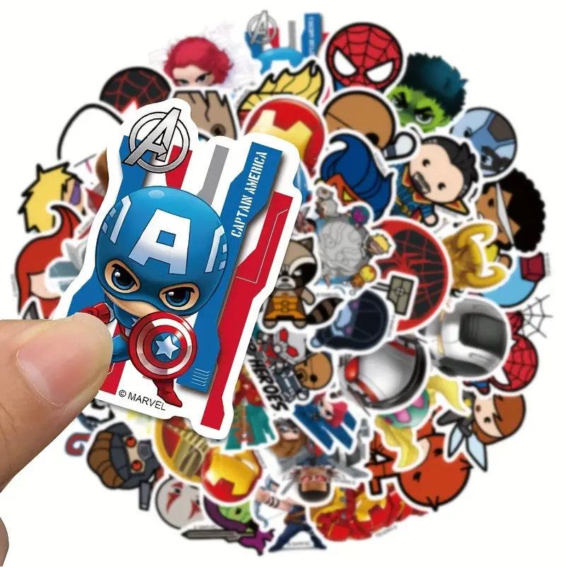 Marvel Theme stickers - 50 pcs