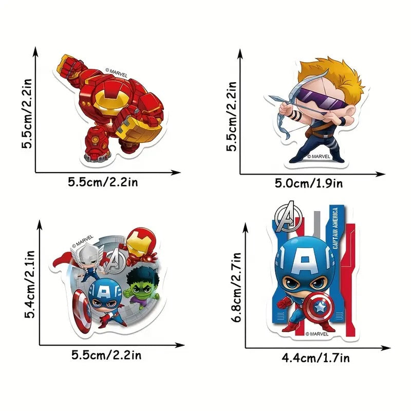 Marvel Theme stickers - 50 pcs