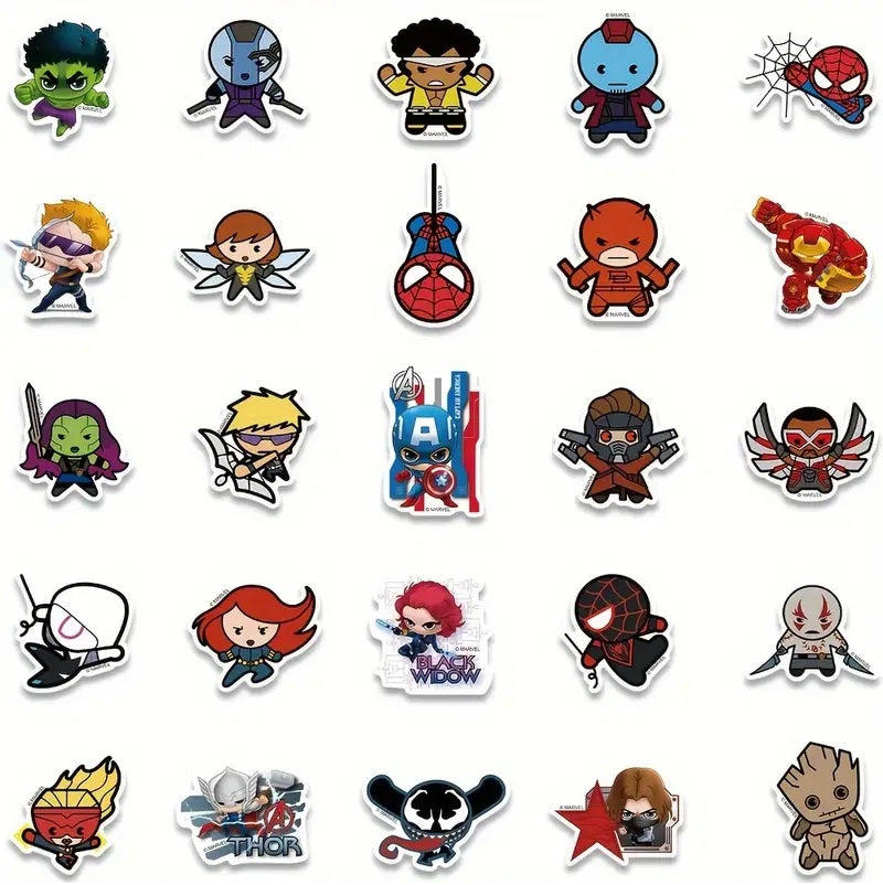 Marvel Theme stickers - 50 pcs