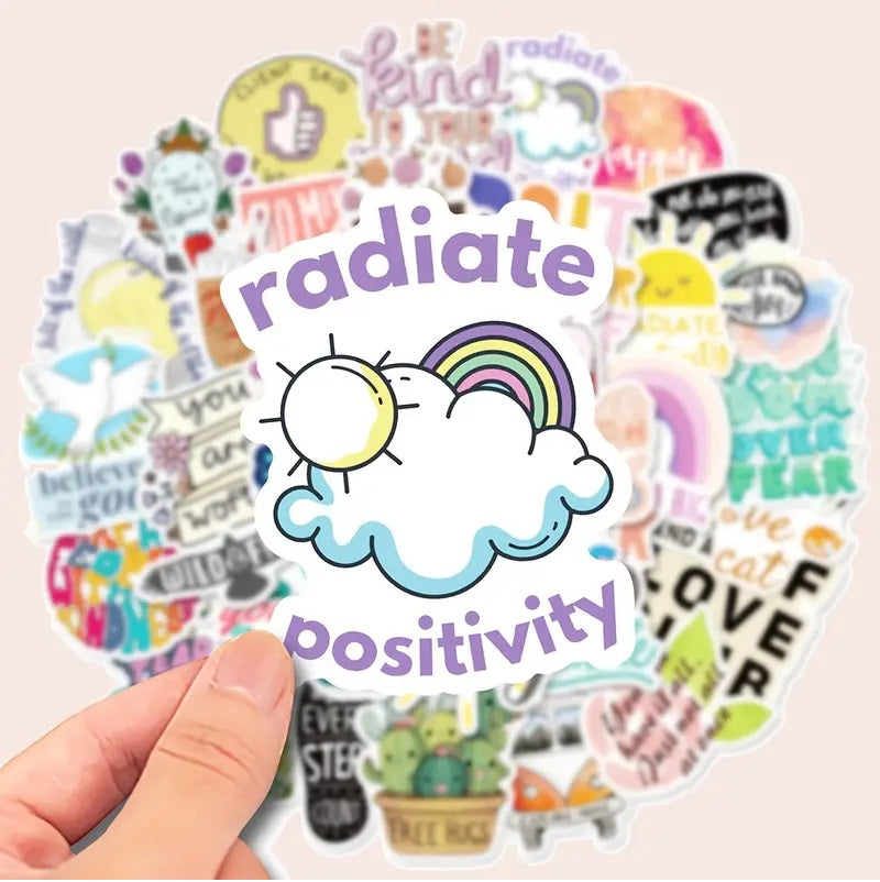 Inspirational words stickers - 50 Pcs