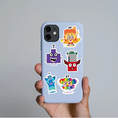 Number Blocks Stickers - 52 Pcs