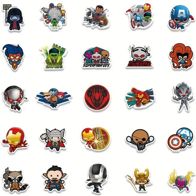Marvel Theme stickers - 50 pcs