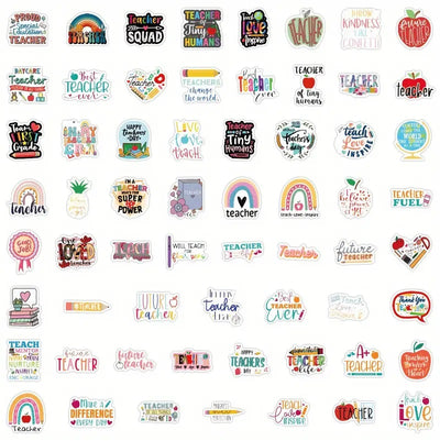 Teacher's theme stickers - 60 Pcs