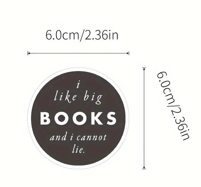 Bookworm Stickers - 50 Pcs