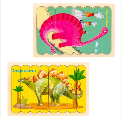 Creative Wooden Double- sided Strip Puzzles