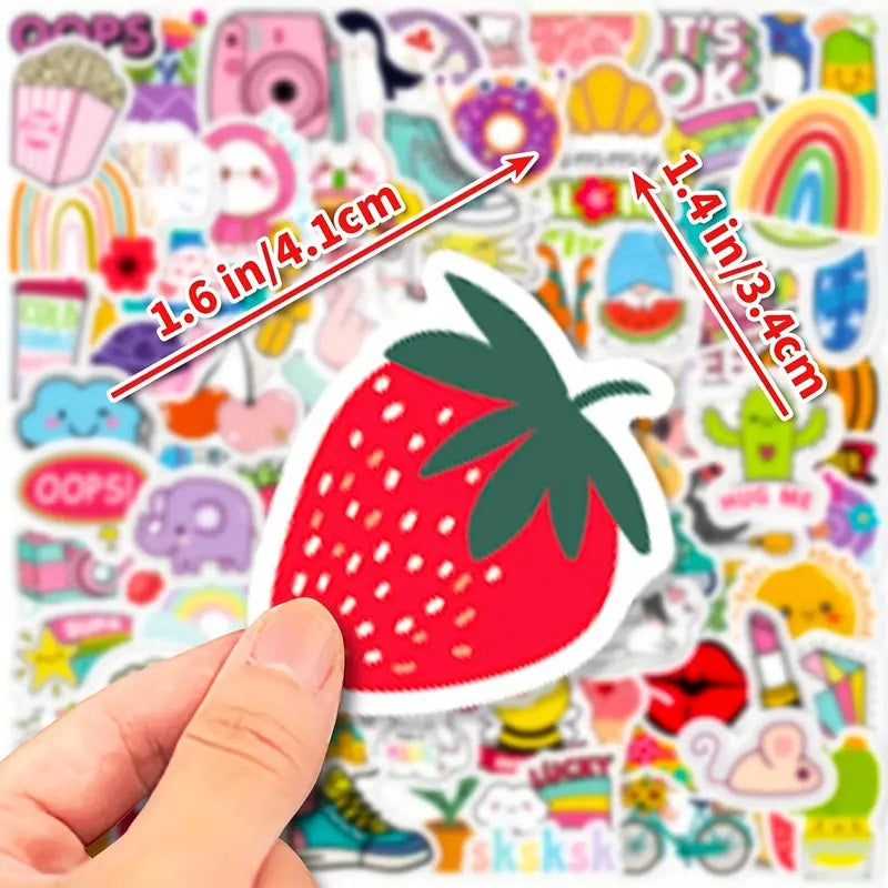 Good vibes Cute Vibes Stickers - 100 Pcs