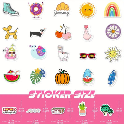 Good vibes Cute Vibes Stickers - 100 Pcs