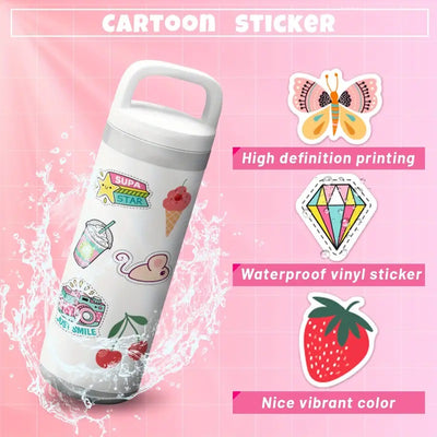 Good vibes Cute Vibes Stickers - 100 Pcs
