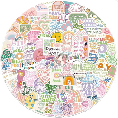 Inspirational Stickers - 100 Pcs