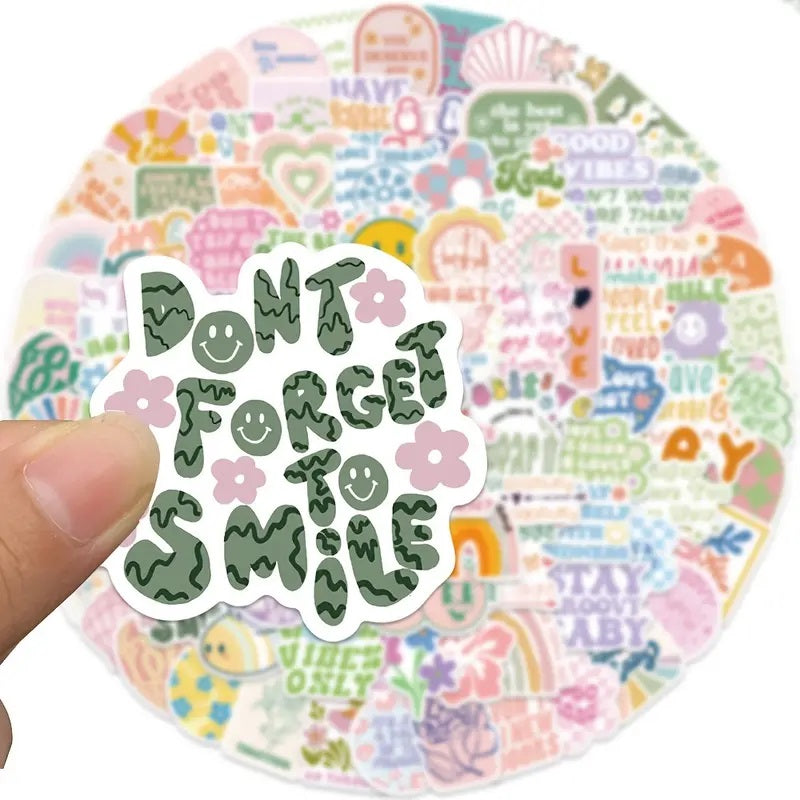 Inspirational Stickers - 100 Pcs