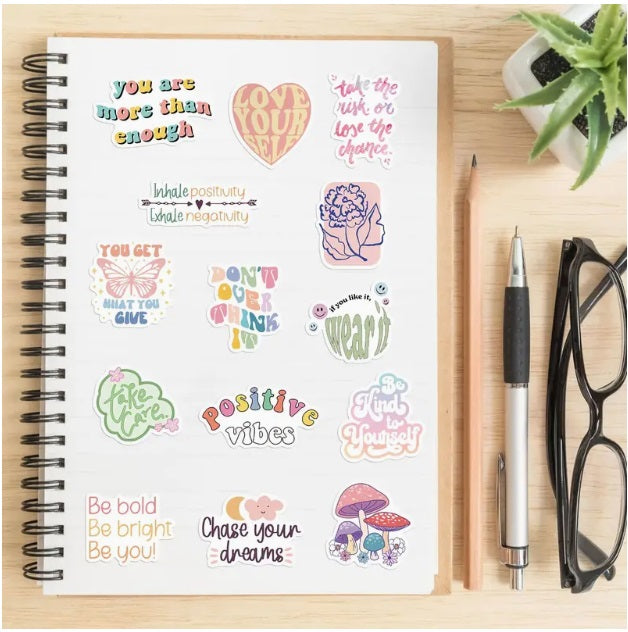 Inspirational Stickers - 100 Pcs