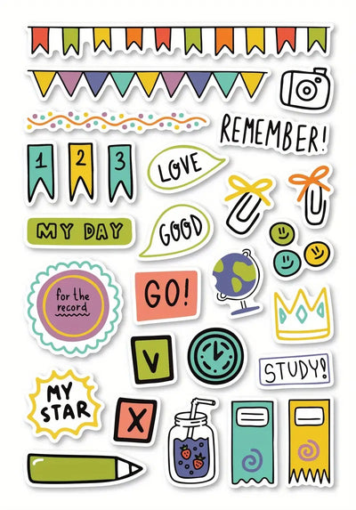 Scrapbook Stickers - 240 Pcs