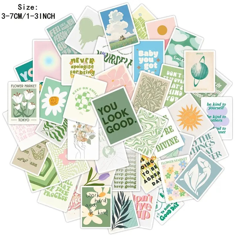 Motivational Stickers - 50 Pcs