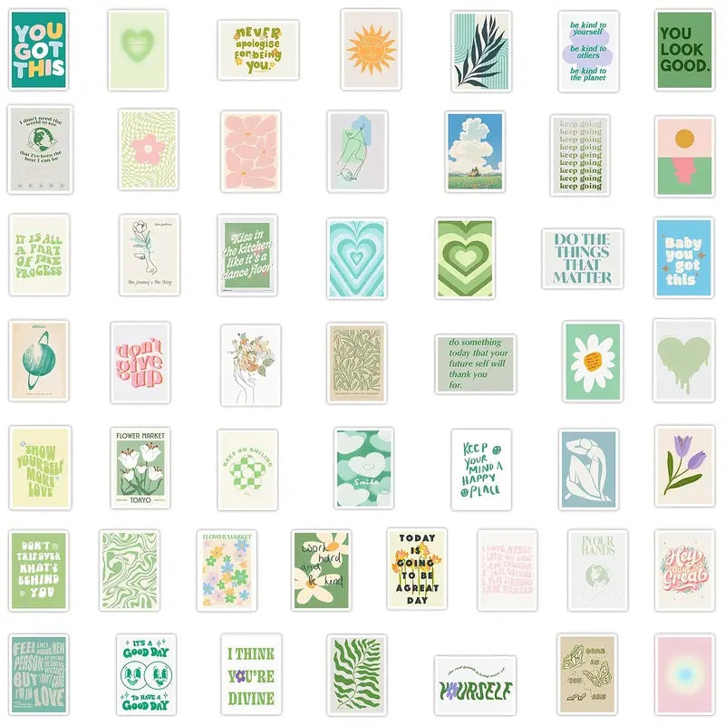 Motivational Stickers - 50 Pcs