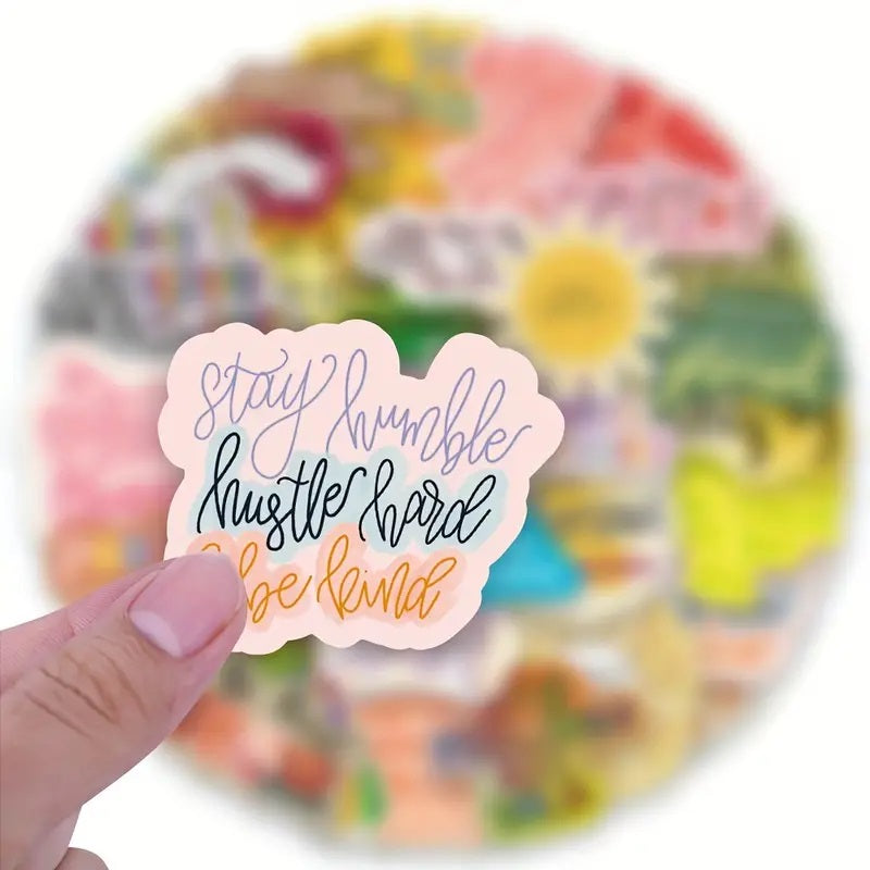 Positive Energy Stickers - 50 Pcs