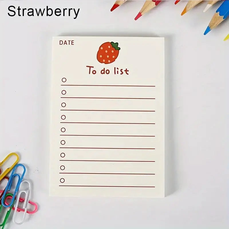 To-Do List Notepad Fruit theme - 50 pages