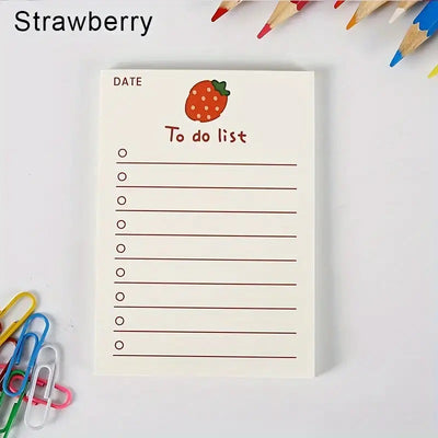 To-Do List Notepad Fruit theme - 50 pages