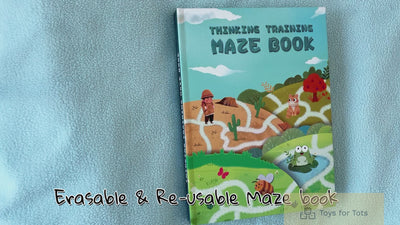 ERASABLE & RE-USABLE MAZE BOOK
